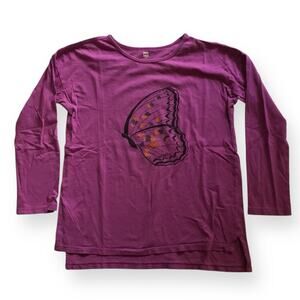 Tea Collection butterfly embroidered graphic tee